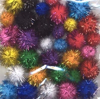 Mix PomPom set assorti glitter 33 stuks