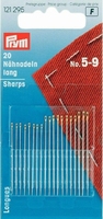 Naainaalden halflang staal assortiment nr.3-7 20 stuks