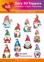 Easy 3D-Toppers, Christmas Gnome 