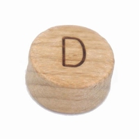 Houten Letterkraal Letter D 