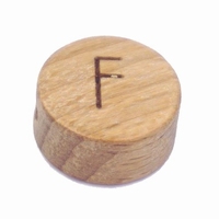 Houten Letterkraal Letter F 