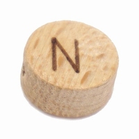 Houten Letterkraal Letter N 