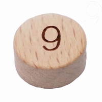 Houten Cijfer 9 