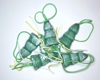 Gelukspoppetjes Kerstboom 3cm 5 stuks