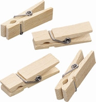 Houten knijpers 8 stuks