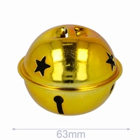 Belletjes met sterren 63mm 