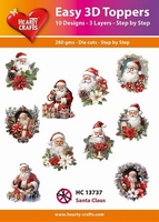 Easy 3D-Toppers, Santa Claus 