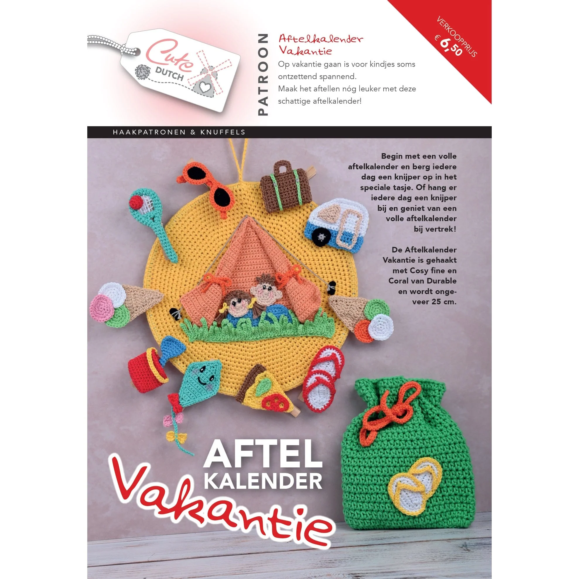 CuteDutch - Patronenboekje Aftelkalender Vakantie 