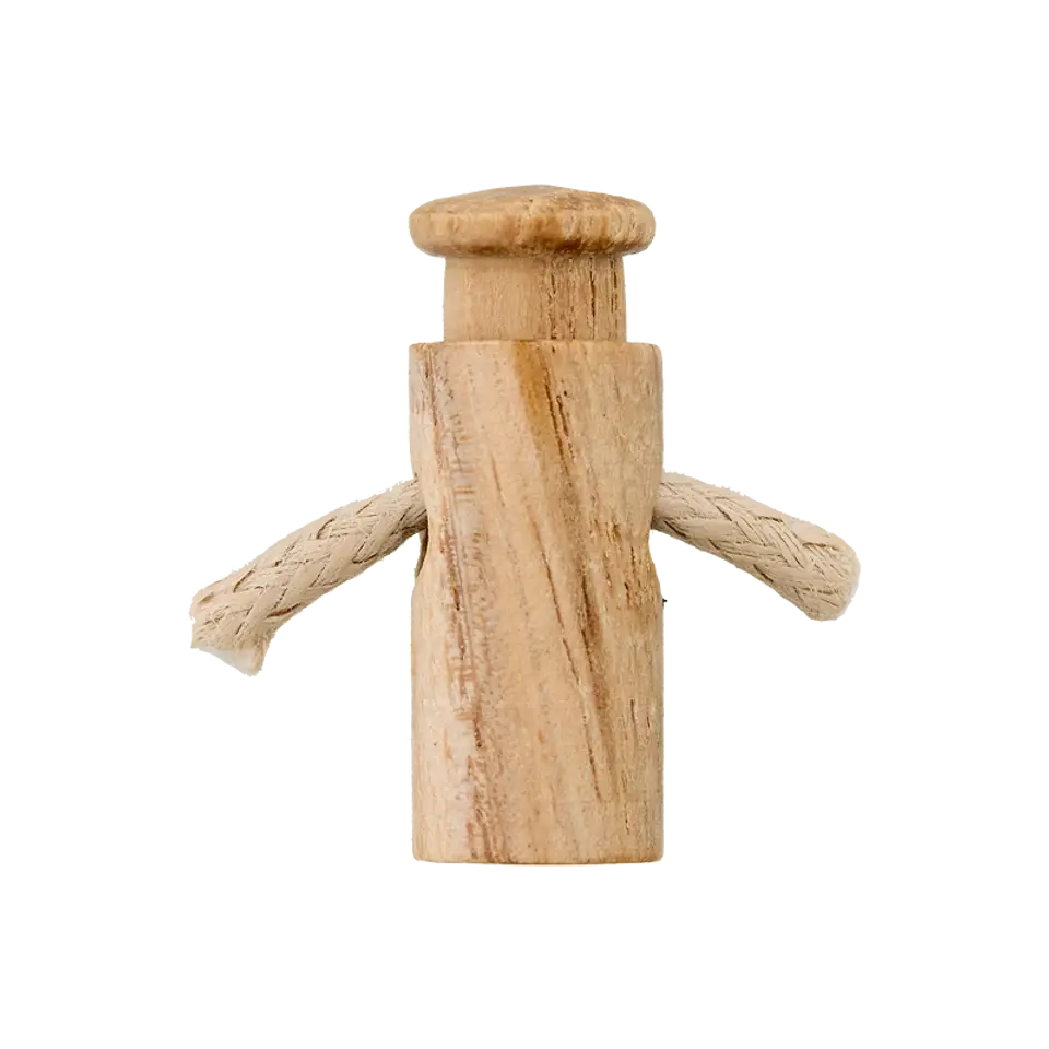 Kordstopper hout 1 stuks