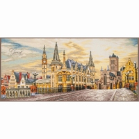 Stadszicht van Gent 