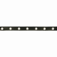 Nesteloogband 25mm zwart-nikkel 1 meter