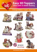 Easy 3D-Toppers, Cats & Dogs 