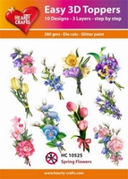 Easy 3D-Toppers, Spring flowers 