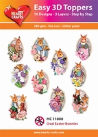 Easy 3D-Toppers, Oval Bunnies 