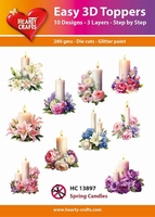Easy 3D-Toppers, Spring Candles 