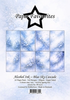 Paper Favourites Alcohol ink - Blue Sky Cascade A5