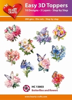 Easy 3D-Toppers, Butterflies and Flowers 