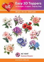 Easy 3D-Toppers, Summer Flowers 